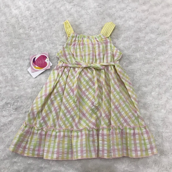 Red White Black Plaids Girls' Sleeveless Dress A-Line One-Piece Dress